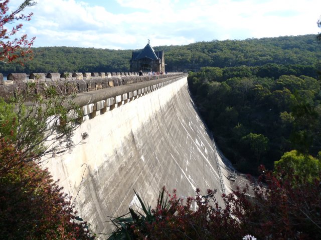 Dam wall near Appin Massacre Memorial
